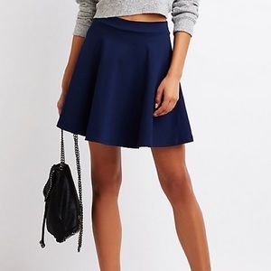 Navy Blue Charlotte Russe Skirt